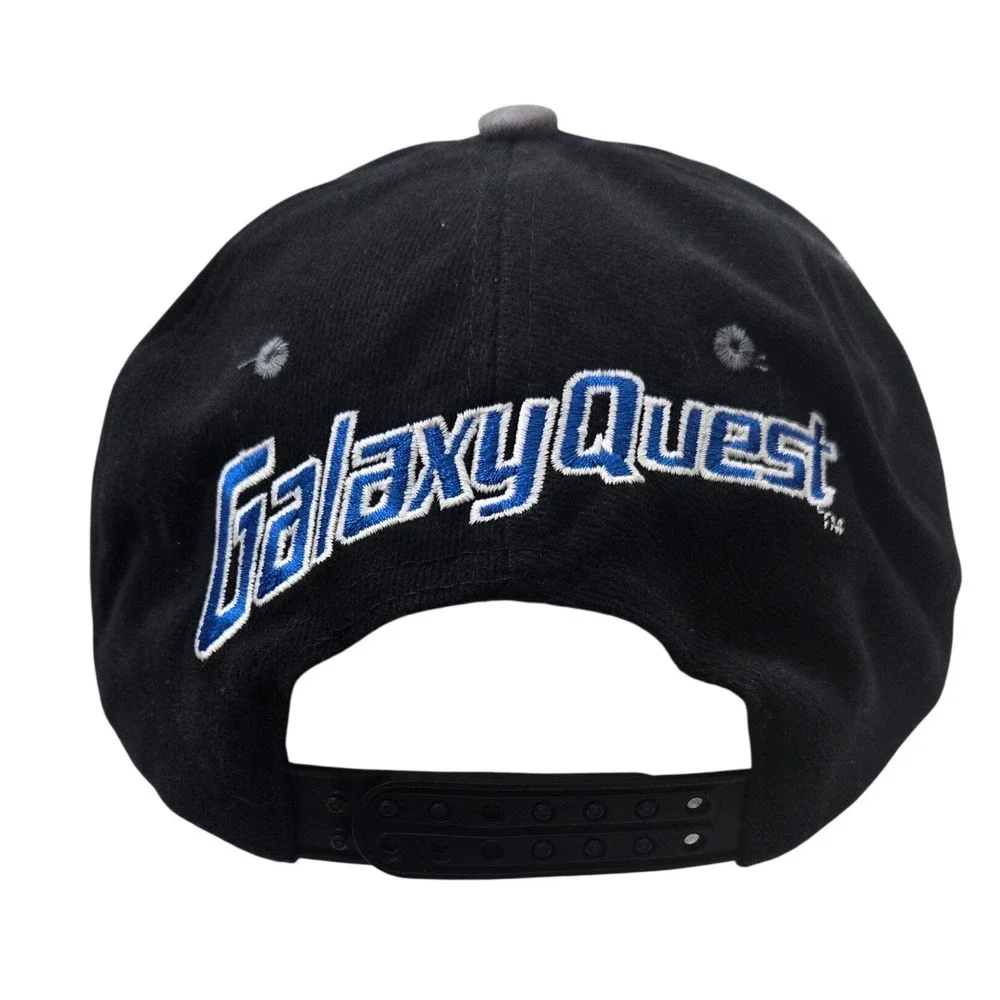 Vintage 1999 Galaxy Quest Movie Promo Hat Black Mens Snapback NSEA Sci‎ Fi 90s